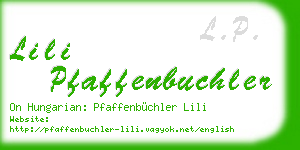 lili pfaffenbuchler business card